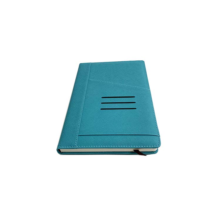 wholesale custom brown pu leather a5 notebook with pen