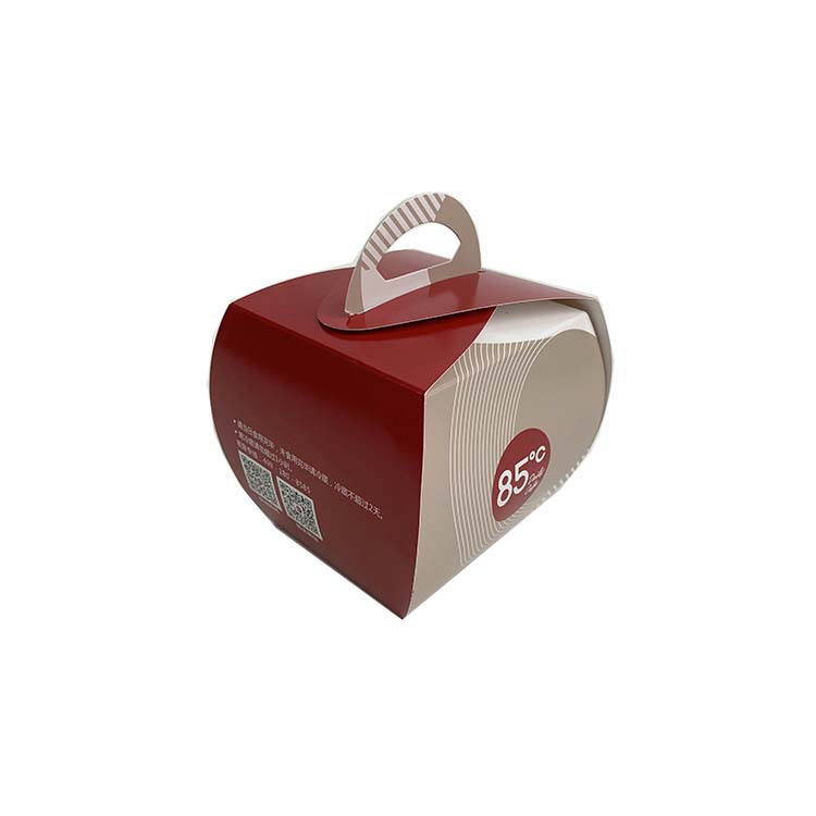 Easy take away food grade custom brand explosion box cake packaging paperboard box with handle
