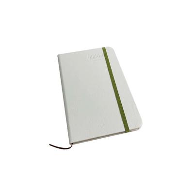 A4 white fancy student notebook with print logo