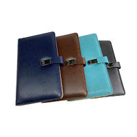 Hot Selling Cheap Ordinary Quality Black Leather Notebook With Buckle