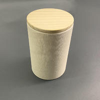 Custom Lid And Bottom Round Wooden Tea Packaging Box