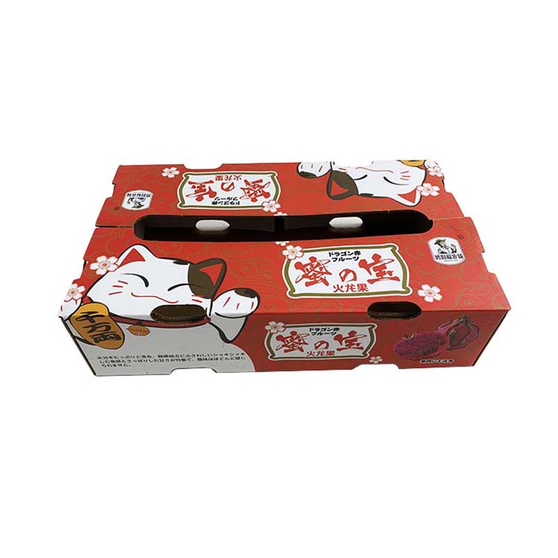 Custom Disposable Fruit Packaging Corrugated Paper Box