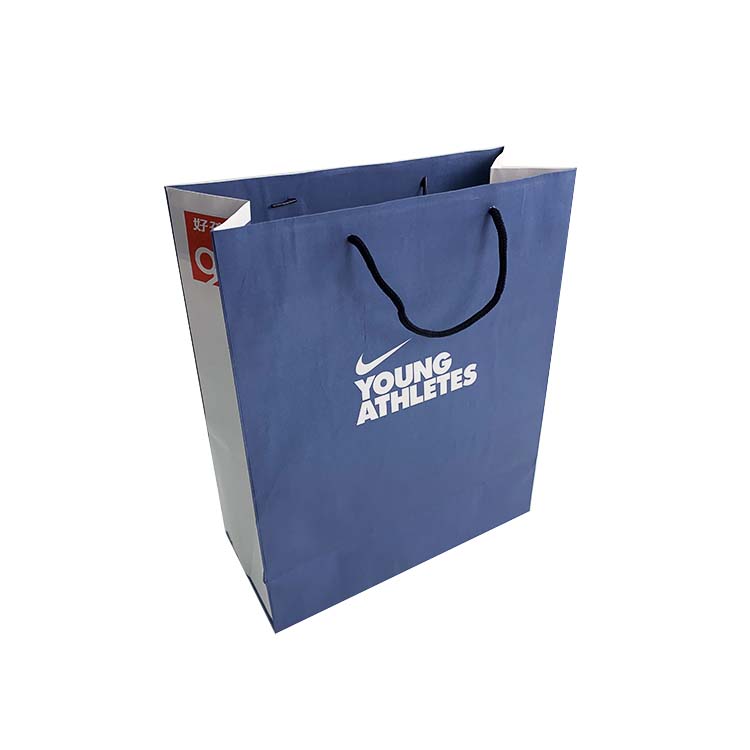 Customized luxury brand sports shoe clothing packaging kraft paper bag