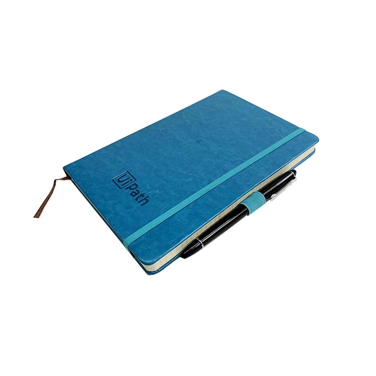 Wholesale custom soft cover pu leather a5 notebook with elastic