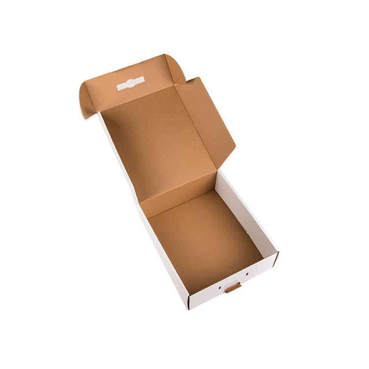 Custom cheap white folded shipping box corrugated mailer box