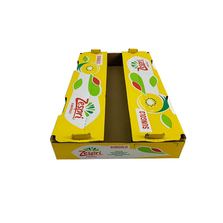 Custom lemon fruit packaging shipping carton corrugated paper box