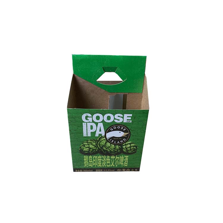 Custom cheap kraft paper cardboard packaging box for beer
