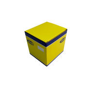 Customized small yellow shipping paperboard packaging corrugated box