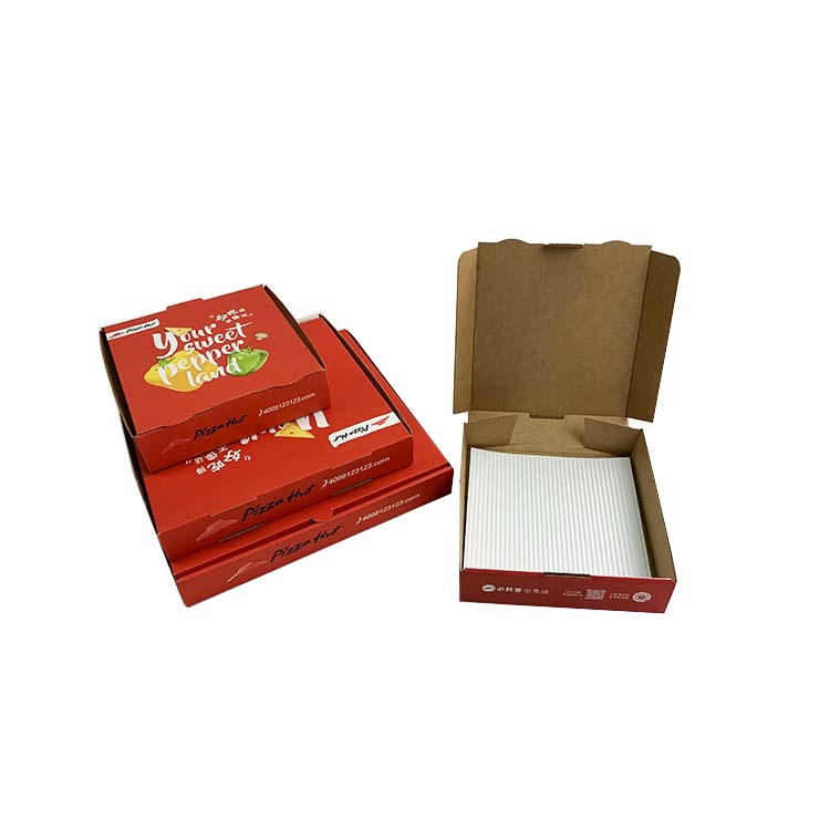 Custom cheap 3 plys pizza packaging shipping corrugated paper box