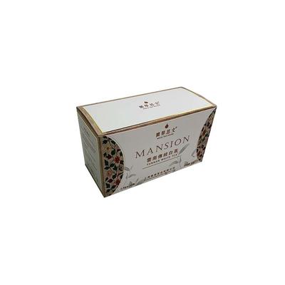 Custom logo hot gold stamping tea packaging card paper box