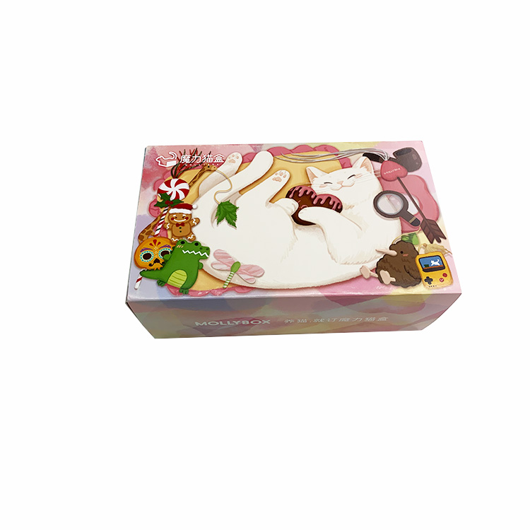 Custom drawer full color printing gift packaging pink paper box